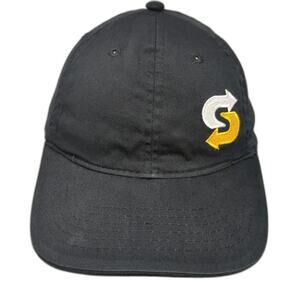 Subway Baseball Cap Black One Size Strapback Embroidered Logo Barco Uniform Hat